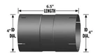 Dynaflex 32-400 4" Id/id Exhaust Coupler 6.5" Oal Made In Usa New. Price: $32.96.