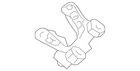 Genuine Volkswagen Rear Bracket 1K0-253-144-AH New. Price: $53.93.