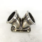 Emusa Ss Turbo Charger Flange Conversion Adapter T4 4-BOLT To Twin 2.5" V-band New. Price: $52.24.