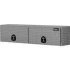 Buyers Product 18X16X88" Diamond Tread Aluminum Topsider Truck Box W/ Flip Doors New. Price: $1184.00.