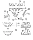 Genuine Mopar Exhaust Manifold Bracket 4693351AC New. Price: $21.79.