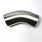Stainless Bros 3.5" SS304 45 Elbow - 1.5D / 5.25" Clr 16GA .065" With Leg New. Price: $62.21.