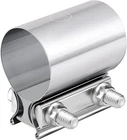 Evil Energy 2.75 Exhaust CLAMP,2 3/4" Butt Joint Band Inch, Silver New. Price: $32.45.
