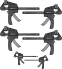 6-PIECE Trigger Clamp Set, 2 Pack Of 4-INCH, 6-INCH, Black/grey New. Price: $27.85.