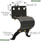 562.U75846 Exhaust Bracket Flexible Peterbilt 14-13846 1413846 New. Price: $119.95.