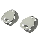 Chrome Heat Riser Block-offs, For Aircooled Vw, Pair Dunebuggy & New. Price: $17.80.