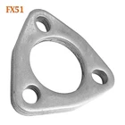 Pack 1/16" Id Flat Triangle Three Bolt Slotted Exhaust Flange Fits 2" Pipe New. Price: $21.27.
