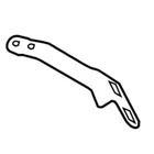 New Genuine Mercedes-benz Bracket 2034922041 / 203-492-20-41 Oem. Price: $40.49.