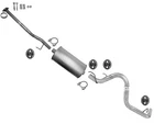 Exhaust Pipe Muffler Tail For 2005-12 Toyota Tacoma 4.0 W/ 127.8" Wheelbase New. Price: $237.00.