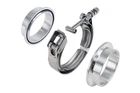 Hps Quick Release V-band Clamp Kit With Aluminum Flange 2-1/2" (63MM) Range New. Price: $59.14.
