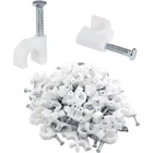100 Pcs Half Clamp J-hook With Nail, Cable Tacks Pex Hangers For 8MM White New. Price: $7.99.