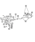 Genuine Mopar Catalytic Converter Bracket 5101231AA New. Price: $26.74.