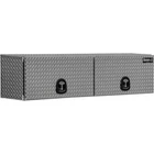 Buyers 1701364, 18X16X88 Diamond Tread Aluminum Topsider W/flip-up Doors New. Price: $1149.95.