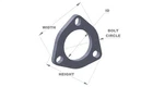 Vibrant Performance 1485S Exhaust Flange New. Price: $40.99.