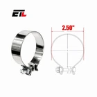 2.50'' T430 Stainless Steel Band Clamps Universal New Etl Performance. Price: $11.99.