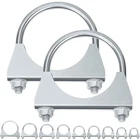 Swpeet 2PCS Galvanized 2-3/4" Exhaust Clamp Kit, (70MM) New. Price: $19.22.