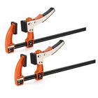 Jorgensen 12-INCH Bar Clamp Set Ratcheting Quick Release Gear Woodworking New. Price: $75.61.