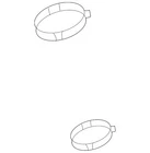 Genuine Volkswagen Intake Hose Clamp N-906-562-01 New. Price: $27.83.