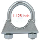 1/8" 1.125" Inch Exhaust Hanger Muffler Bolt Clamp Iron Saddle New. Price: $8.02.