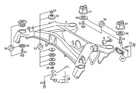 Genuine Mercedes-benz Rubber Bushing 124-351-02-42 New. Price: $40.30.