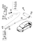 Genuine Mopar Exhaust Pipe Bracket 68438525AA New. Price: $63.94.