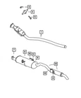 Genuine Mopar Muffler Bracket Right 4809774AB New. Price: $11.80.