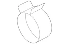 Genuine Jaguar Intermediate Pipe Clamp T4N38261 New. Price: $43.90.