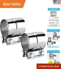 2.5 Inch Exhaust Clamps PACKS,2 1/2IN Lap Joint Band 304 Stainless St... New. Price: $39.59.