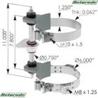562.U6281459 Exhaust Bracket Mack 21398449 22817713 23681459 - Upper Stack Mount New. Price: $329.95.