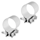 Bigreat 2.5'' Exhaust Clamp, 1/2 Butt Joint Seal Inch, Silver New. Price: $32.40.
