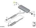 Genuine Bmw Brcaket, Rear Muffler Right 18-30-5-A0D-905 New. Price: $36.55.