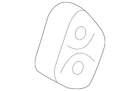 Genuine Kia Rear Muffler Hanger 28658-B2000 New. Price: $23.49.