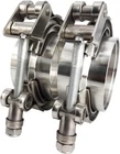 X 2.5" Quick Release V-band Clamp With Female Flanges 304 Stainless Steel New. Price: $53.45.